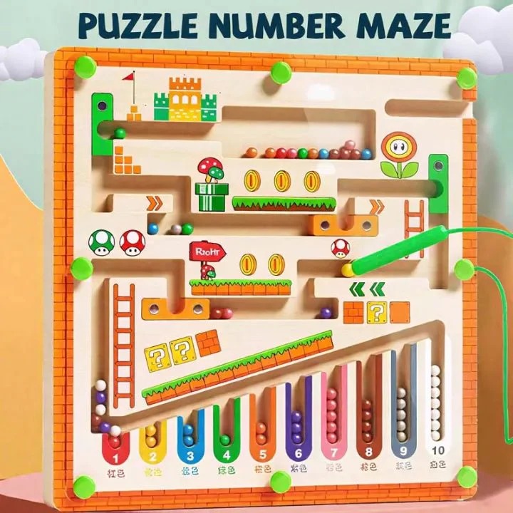 Magnetic Maze Ball Game