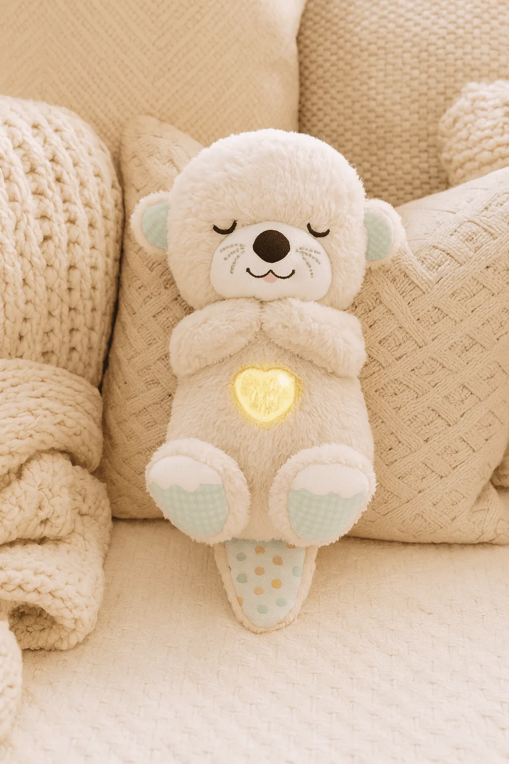 Heartbeat & Light-Up Belly Bear